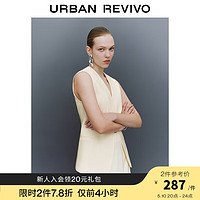 URBAN REVIVO 女装时尚气质通勤高级感无袖V领马甲UWG140043