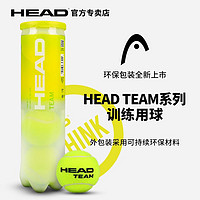 HEAD 海德 网球ball比赛训练用球单人练习训练专业TEAM无压有压网球