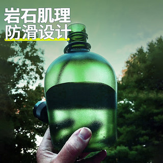 乐基因（Nalgene）美国直饮运动水杯大容量便携塑料户外男女夏天水壶1L 墨绿色 1000ml