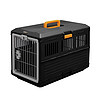 IRIS 爱丽思 狗笼子猫笼 宠物航空箱 便携可折叠 黑/橙 FC550 适用于12kg内宠物