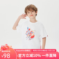 Kappa Kids儿童短袖潮童新款中大童女童男童休闲T恤百搭学生常规款