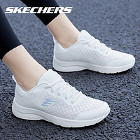 SKECHERS 斯凯奇 女鞋运动鞋轻便耐磨缓震回弹跑步鞋休闲鞋 白色/WHT 37.5