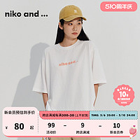 niko and ... T恤男女同款2024年夏季宽松休闲潮流短袖970126