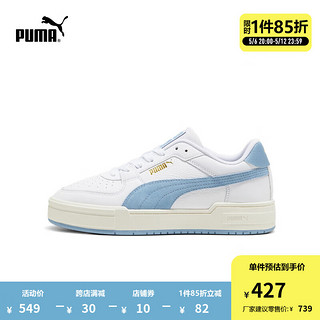 PUMA 彪马 官方 新款男女同款情侣透气复古休闲板鞋 CA PRO SUEDE 387327 白-浅蓝色-09 37.5