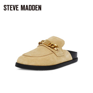 STEVE MADDEN/思美登2024春夏时尚平底穆勒拖鞋女 CHROMATIC 沙色 40