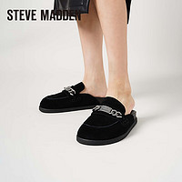 STEVE MADDEN/思美登2024春夏时尚平底穆勒拖鞋女 CHROMATIC 黑色 34