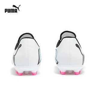 彪马（PUMA）儿童人造草坪足球鞋短钉 FUTURE 7 PLAY MG 107736 白-黑色-粉-01 18