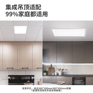 NVC Lighting 雷士照明 EWMM1838 杀菌全光谱厨卫灯 36W 白色 300*600*32mm