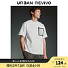 UR2024夏季新款男装时尚简约松弛质感撞色贴袋T恤UMF440102 本白