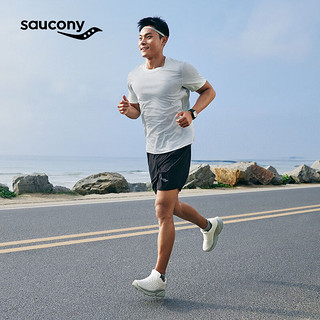 Saucony索康尼GUARD跑步鞋男缓震透气跑鞋春夏通勤运动鞋男鞋 白色3 42.5