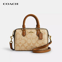 COACH 蔻驰 女士Rowan浅卡其色单肩斜挎手提包CR244