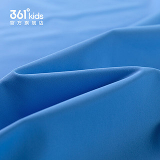 361°童装男童短袖针织衫2024年夏季中大童T恤 马瑞蓝 170cm
