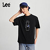 Lee商场同款24春夏新品舒适圆领印花男女同款短袖T恤LUT0077323RX （尺码偏大，拍小一码）