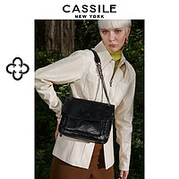 CASSILE 卡思乐2022新款包包女大容量斜挎包链条腋下邮差包单肩包