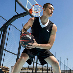 ANTA 安踏 夏季男士篮球比赛套速干透气舒适宽松运动无袖短裤篮球服套装