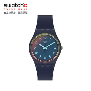 斯沃琪（Swatch）瑞士手表  原创系列  洛杉矶蓝调2.0 石英表SO28N110-S14