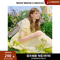 TEENIE WEENIE TeenieWeenie小熊奥莱&AWAYLEE联名连衣裙森系简约复古少女风夏季