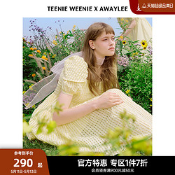 TEENIE WEENIE TeenieWeenie小熊奥莱&AWAYLEE联名连衣裙森系简约复古少女风夏季