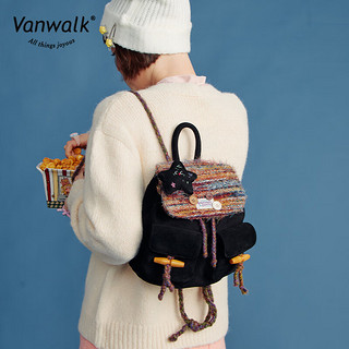 vanwalkVANWALK lucky house 小众设计少女双肩包新年轻便出游小背包书包 奶黄曲奇