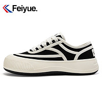 Feiyue. 飞跃 Feiyue/飞跃帆布鞋女鞋2023夏季新款基础款线条厚底休闲鞋962