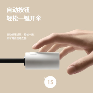 七麦麦全自动晴雨伞三折商务太阳伞遮阳伞男女两用大号加固折叠伞防晒伞