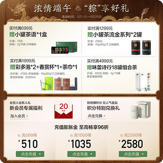 小罐茶 园组合茶叶礼盒 锦绣山河滇红铁观音普洱5罐310g 5罐310g礼盒装