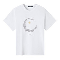 GXG 24夏季时尚潮流星空元素情侣款圆领纯棉短袖t恤