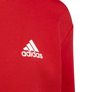 阿迪达斯 （adidas）女青少年圆领户外休闲舒适百搭卫衣套头衫 IP7007 浅猩红 A/92 