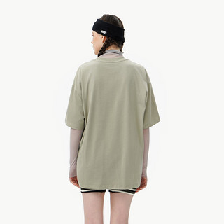 英克斯（inxx）ANGRY HUNGRY 夏宽松休闲短袖T恤男女同款AHE2010028 灰绿色 M