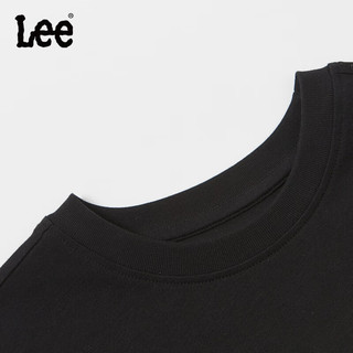 李 Lee儿童短袖T恤2024春夏新款圆领前胸印花套头舒适宽松棉质上衣童装
