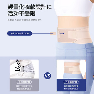 ZEAMO日本医用超薄护腰带腰间盘突出腰肌劳损夏季隐形透气运动防护腰托 XL（适合160-200斤）
