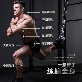 INNSTAR trx悬挂式训练带阻力带拉力绳男力量训练拉力带家用器材 火焰迷彩（jun工版）