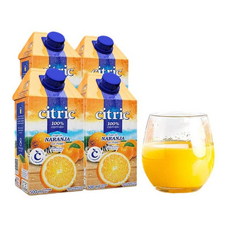 100%nfc橙汁 500ml*4瓶