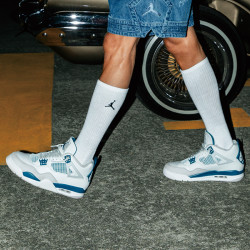 airjordanjordan官方耐克乔丹aj4复刻休闲鞋男子运动鞋夏缓震复古蓝