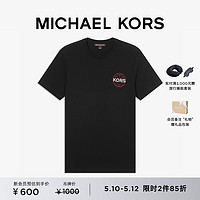 MICHAEL KORS 迈克·科尔斯 男士圆领棉质印花短袖 T 恤