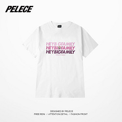 HEYBIG 韩国原创欧美街头潮牌创意t恤学生情侣圆领男装短袖t恤男女