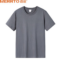 MERRTO 迈途 纯棉短袖T恤男女半袖上衣  200磅