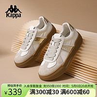 Kappa 卡帕 女鞋软底板鞋女2024夏季新款复古德训鞋
