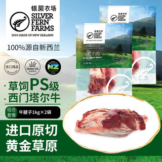 银蕨农场（SILVER FERN FARMS）新西兰草饲PS级原切牛腱子肉1kg生鲜原切生鲜牛肉 牛腱子肉1kg*2