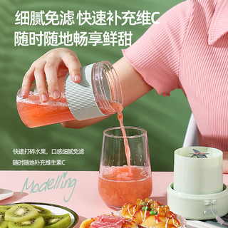 倍想 榨汁杯家用便携式榨汁机电动多功能大容量六叶刀头榨汁机辅食