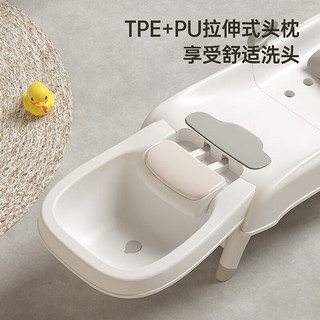 iuu儿童洗头躺椅可折叠洗头宝宝家用小孩坐洗发婴儿洗头发床凳子 PVC软垫（大号0-16岁）