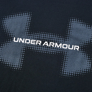 安德玛（Under Armour）男童长袖t恤夏装儿童速干衣男大童圆领运动训练上衣241101350 黑色 130cm