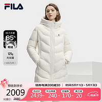 FILA 斐乐 官方女士中长款羽绒服2023冬季保暖上衣外套女子