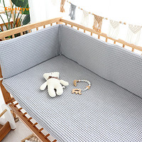 玄乐语 婴儿床床围栏软包防摔撞一片式宝宝儿童拼接床床围挡布纯棉可拆洗