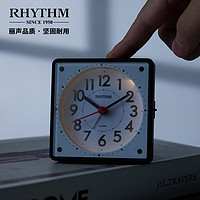 RHYTHM 丽声 静音小闹钟学生儿童简约闹铃卧室床头时钟夜灯钟表CRE310NR04