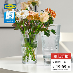 IKEA 宜家 SMALLSPIREA斯迈匹花瓶透明玻璃瓶阳台客厅绿植盆栽瓶