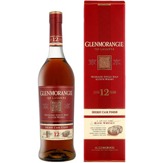 格兰杰（Glenmorangie）12年 雪莉桶 单一麦芽威士忌 750ml 洋酒