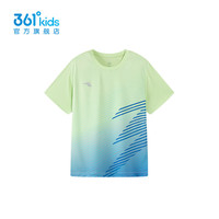 361°童装男童短袖针织衫2024年夏季中大童短袖 绿精灵 150cm