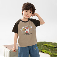 汪汪队立大功汪汪队男童短袖t恤夏装2024新款夏季儿童上衣宝宝男孩打底衫薄款