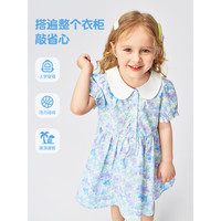 Classic Teddy精典泰迪女童连衣裙儿童公主裙中小童装夏季裙子夏装衣服新 夏日田园